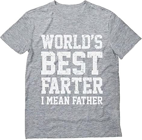 Herrengeschenke für Papa, Vatertagshemden, lustiges Shirt für Papa, Worlds Best Farter I Mean Father T-Shirt, Humor, Cooles Papa, Geburtstagsshirt Billig Herren