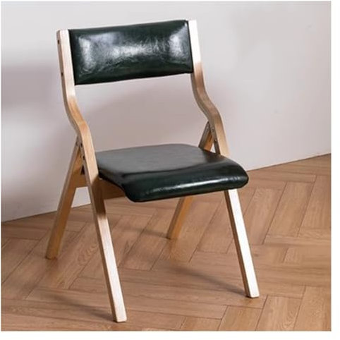 Klappbare Holzstühle mit PU-gepolsterten Sitzen, Faltbare Esszimmerstühle, stapelbarer einzelner bequemer Holzstuhl für Zuhause, Büro, Hochzeit, Party, Veranstaltungen, Innenbereich (Farbe: