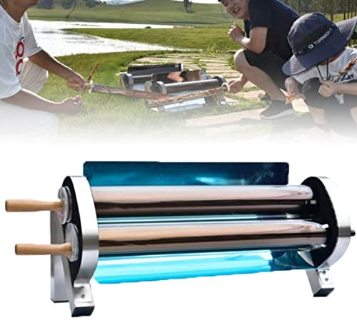 Parrilla solar al aire libre, barbacoa sin combustible, cocina solar portátil, estufa solar, para picnic, camping, viajes, lightcarbondualuse