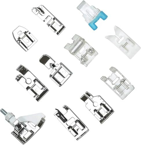 SVNR 11 Stück Nähmaschine Nähfuß Set Multifunktions Saum Fuß Ersatzteile Zubehör Nähmaschine Walking Fuß Kit Haushalt Für Singer,Toyota,Janome,Elna,New Home,Babylock,Brother,W6,PFAFF,Veritas,Carina