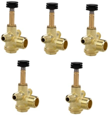 HOMSFOU 5stücke Luftkompressor Rückschlagventil Mit Außengewinde Einwegventil Für Pneumatikwerkzeuge Hochwertiges Messgeräte-zubehör Robustes Design Installieren Für Wartung Und