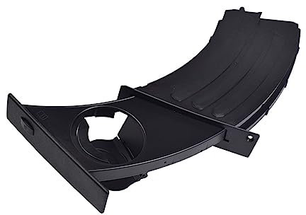 SAWILI Ausziehbarer Getränkehalter for Trinkwasser auf der Fahrerseite, for BMW, E60 525 528 530 535 2004–2007 51459125622 51459125626 Getränkehalter fürs Auto(Black-Left Bend)