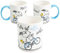 United Labels The Peanuts Snoopy Tasse 320 ml, Weiß Blau, Mit dir ist alles schöner, Kaffeebecher aus Keramik, Kaffeetasse