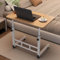 GFLCWYP Überbetttisch-Betttisch, Bett Tabletttisch Mit Höhenverstellbaren Rädern, Rollbarer Laptopständer Tablett Schreibtisch, Mobiler Schreibtisch Rolltisch Tabletttisch Beistelltisch,B,40x80cm