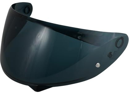 Motorradhelm Visier,Helmvisier für C10,Motorrad Windschutzscheibe Helm Visier passen,Helmlinsenvisier Vollgesichtsanpassung (Schwarz)