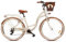 Goetze Mood 28 Zoll Damen Citybike, 18 Zoll Alu Rahmen, 7-Gang Kettenschaltung, V-Bremsen, LED-Beleuchtung, Gepäckträger, Komfortsattel, Schutzbleche, Rattankorb, Leicht & Alltagstauglich