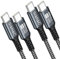 100W Cable USB C a USB C [2Pack 2M] Cable USB Tipo C Carga Rápida 5A PD con E-Mark Chip Cable Tipo C para iPhone 16 15;iPad Air/Pro;MacBook Air/Pro;Samsung Galaxy;Google Pixel;Huawei