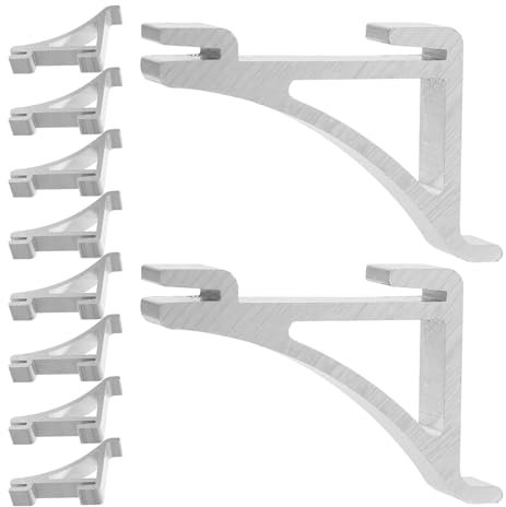 Gadpiparty 10pcs Freezer Cooler Shelf Support for Fridge Racks Easy Installation Freezer Shelf Fixing Bracket Design for Refrigerators