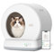 MeoWant Lettiera Gatto Autopulente, Toilette Automatica per Gatti, Anti-pizzicamento, Vaschetta Lettiera Chiusa per Gatti Grandi e Multipli, Controllo APP, Lettiera Robot, Degli Odori, con Tappetino
