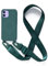 Leather Armor Handykette Hülle für iPhone 12 Mini(5.4) mit Band Halsband Lanyard (abnehmbar) Handyhülle, Verstellbarer Lanyard.Magnetisch Stoßfest Silikonhülle Wireless Charging kompatibel .-Grün