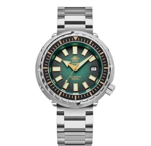 ADDIESDIVE Reloj automático Hombre NH35A Reloj mecanico Cristal de Zafiro BGW9 luminososreloj de Buceo automatico con Pulsera de Acero Inoxidable AD2090