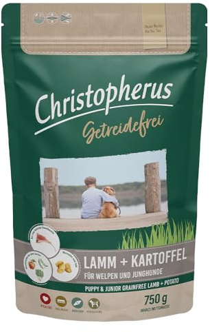 Christopherus Getreidefrei - Lamm + Kartoffel - Welpe & Junghund 750g