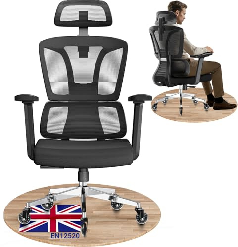 MELOKEA Ergonomic Office Chair, Heavy Duty Big and Tall Desk Chair