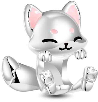 LMLMECREA Charms Anhänger 925 Sterling Silber für Charm Armband | Schwarze Katze Schmetterling,Kürbis Schädel,Passend für Europäische Armbänder,Geschenk für Frauen