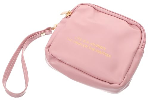 MOTHNUR Wasserdichte Kleine Periodentasche aus Silikon mit Handgelenksband Multifunktionale Kosmetiktasche für Damen Tragbare Aufbewahrung für Lippenstifte und Hygienepads für Schule und