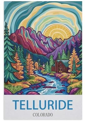 Telluride Colorado，Puzzle 1000 Pieces of Paper Puzzles Suitable for Adults Children Families Stress Relief Puzzle Games（38x52cm）-GC75