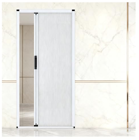 Falttüren Innentüren 235 cm Breite Schiebe-Falttür Mit Aluminiumrahmen Und Wärmeisolierendem Zellgewebe, Platzsparender Raumteiler for Schlafzimmer, Badezimmer, Küche Und Büro(84X235CM/33.1X92.5IN)