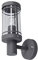 Lindby Edelstahl Wandlampe aussen, Aussenwandleuchte dunkelgrau spritzwassergeschützt IP44 1x E27 max. 60W ohne Leuchtmittel Aussenleuchte