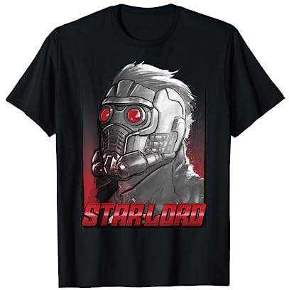 Marvel Star-Lord Guardians of Galaxy Profile Graphic T-Shirt T-Shirt