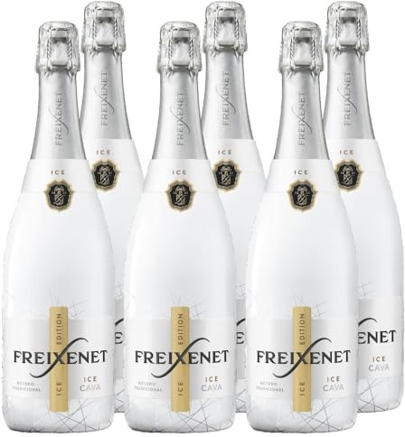 Freixenet ICE Cava Halbtrocken (6 x 0,75 l) | Erfrischender Schaumwein auf Eis | Cuvée aus Macabeo, Xarel.lo, Parellada & Chardonnay | Perfekt für Cocktails & Sommermomente