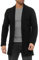 RED BRIDGE Cardigan da Uomo a Taglio Dritto e Lungo Nero