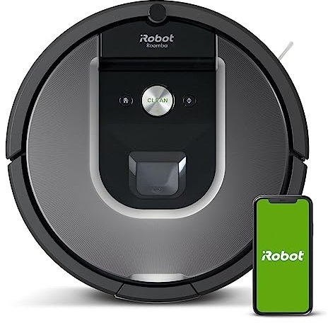 iRobot Roomba 960 Roboter-Staubsauger mit WiFi-Verbindung, funktioniert mit Alexa, ideal für Tierhaare, Teppiche und Hartböden