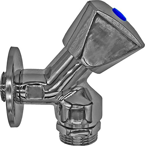 Geräteventil 1/2 Zoll Außengewinde AG Wand Anschluss, Rohrbelüfter, Rückflussverhinderer, Abgang 3/4 Zoll Außengewinde Spülmaschine Waschmaschine Schrägsitzventil Geräte Wasserhahn