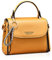 NICOLE & DORIS Tasche Damen Klein Crossbody Tasche PU Leder Tasche Umhängetasche Trendy Handtasche mit abnehmbaren Schulterriemen Gelb