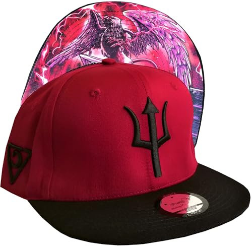 Capiche [99+ VARIATIONEN] Snapback Cap - Kappe - Baseball - Mütze - Herren - Dunkelrot - Adler - Griechisch - Mythical - Mythologie - [Ancient Greek] Griffin