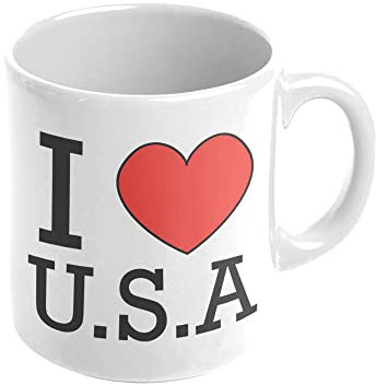 Mygoodprice MUG en céramique au motif Usa
