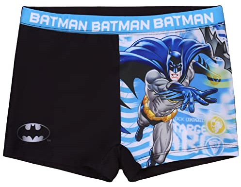 Batman Badehose Badeshorts für Jungen, schwarz 4-5 Jahre