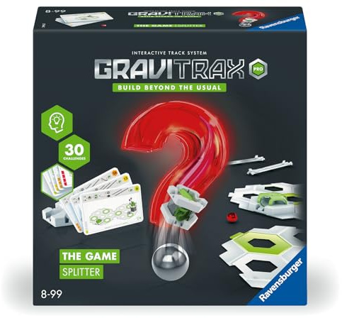 Ravensburger GraviTrax The Game - PRO Splitter - Marble Challenge Logic Brain Games and STEM Toys for Kids Age 8 Years Up