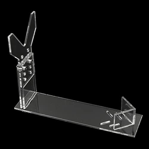 Acryl Pistolenständer Pistolenhalter Kurzwaffen Display - 195 * 50 * 160 mm Verstellbarer Waffenhalter Spielzeugpistolenständer Für Arten Von Kleinen Spielzeugpistolen, Pistolen, 5 Höhen/3 Längen