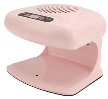 Air Nail Dryer, 300W Air Nail Fan Blow Dryer with Automatic Sensor, Warm and Cool Wind for Both Hands and Feet, for Regular Nail Polish, Home Salon(220V Pink)