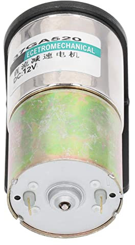 Motoriduttore a Vite Senza Fine CC, Motoriduttore CC 12V, Motore Elettrico Industriale in Lega di Alluminio Autobloccante Spazzolato Riduttore 10 W CC (0-600 giri/min), (0‑300