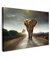 MuchoWow© Wandbilder Groß 120x80 cm XXL Schlafzimmer Home Deko Wohnung Bild Tier Wohnzimmer Fotoleinwand Wand Bilder Tierbilder auf Leinwand Wall Decor Wanddeko Waldtiere - Elefant - Sonnenuntergang