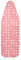 Wool Reversible Fitted Ironing Board Cover - 2 in 1 (Pink)