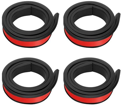 awliye 4 Stück Universal kotflügelverbreiterung 1.5M Auto Rad Fender 3.8cm Breit Auto Radlaufverbreiterung Rad Schutz Radlaufleiste Gummilippe Verbreiterung Protektor und Dekoration