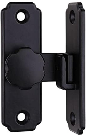 Scheune Schiebetür Riegel Schloss Tür mit Befestigungsschrauben für Garage Schwarz