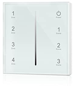 HEYBB Led 0-10V Dimmer AC 110V 250V High Voltage Input 20mA Switching Current Wall Mount Touch Panel Wall Mount 1-10V Dim Switch dimmer (Color : T18-1)