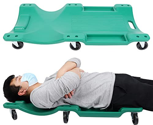 38 Zoll Universalrad Kunststoff Creeper Garage Reparaturwerkzeug 2T Tragfähigkeit ohne Schwammpolster für die Autoreparaturfabrik