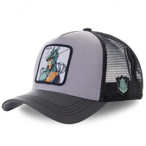 Shiryus Dragons Baseball Cap Hat Anime Snapback Cap Hip-Hop Flat Adjustable Hat, mehrfarbig, Einheitsgröße