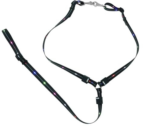 CORHAD Leuchtende Pferdeleine Pferde Schabracke Pferdebrustplatte Vintage Pferdehalsbänder Reitsportausrüstung seilspanner -Reitgurt Pferdegurt Pu Material