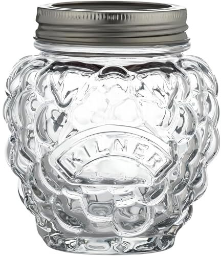 AMK® Berry Fruit Preserve Jar 0.4L Unique Berry Shaped Glass Jar Ideal for Jams Chutneys and Preserves