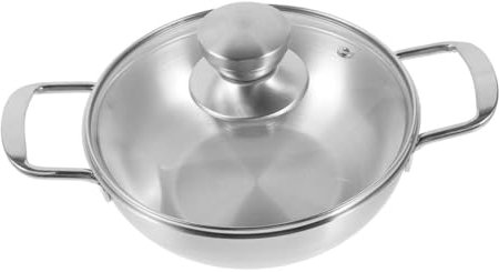 YARNOW Wok De Acero Inoxidable 20cm Olla Caliente para Exteriores Utensilio De Cocina Mini Wok