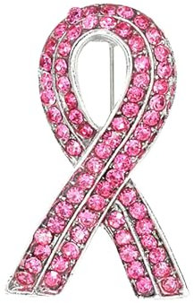 Festival international de prévention du cancer du sein Ruban de conscience Soutien à l'aiguille Prévention et Cheveux Et Broche (2.6x2.1x1(cm))