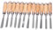 12Pcs Wood Turning Chisels,Lathe Chisel Set,High Speed Steel Lathe Chisel Cutting Tools for Modeling, Carving, and Cutting 8in