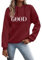 Pullover Damen Sweatshirt Pulli Langarm T-Shirt Rundhals Ausschnitt Lose Bluse Langarmshirts Hemd Pullover Sweatshirt Oberteil Tops Shirts Kuschelpullover Damen Weihnachts Pullover Damen Gutschein