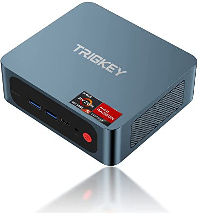 TRIGKEY S5 Mini PC, 8 Core 16 Thread AMD Ryzen 7 Pro 5850U Desktop PC (Up to 4.4GHz), 16G DDR4+500G NVME SSD Micro PC | 8Core 2000MHz HD graphics | WiFi-6 | BT 5.2 | HDMI | DP | Type-C | USB 3.2