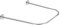 Bastone Tenda Doccia Curvo Semicircolare, Asta Per Tenda Da Doccia In Acciaio Inox 304 Regolabile A Forma Di U, Bastone Doccia Angolare Per Vasca Da Ba(Size:B 90-130cm * 90cm * 90-130cm,Color:Argento)